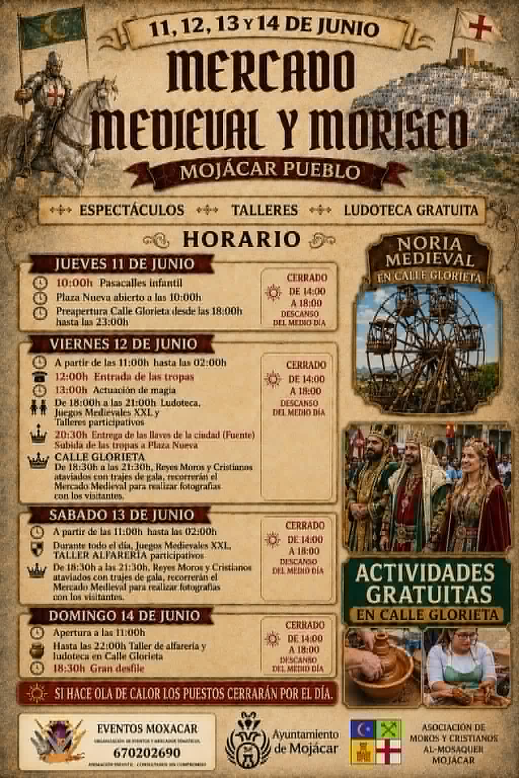 Mercado Medieval Morisco de Mojácar 2026 (Almeria)
