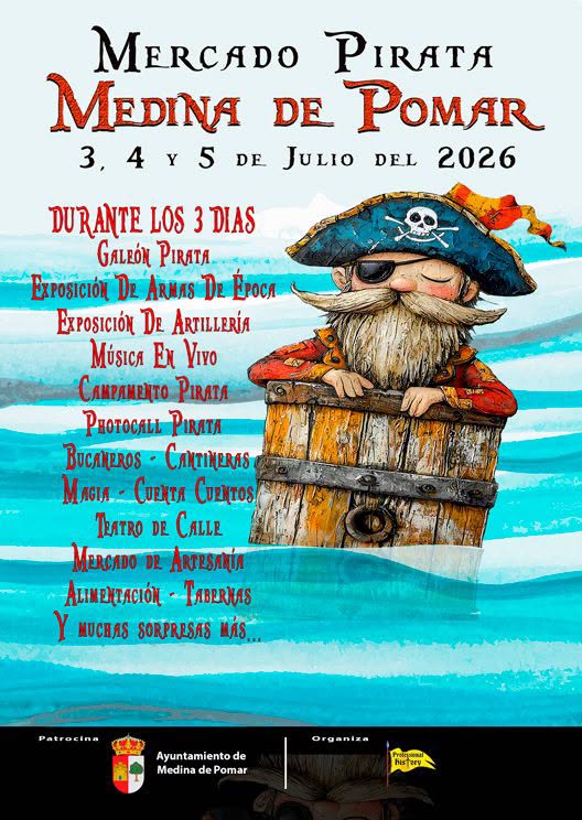 Mercado Pirata de Medina de Pomar 2026 (Burgos)