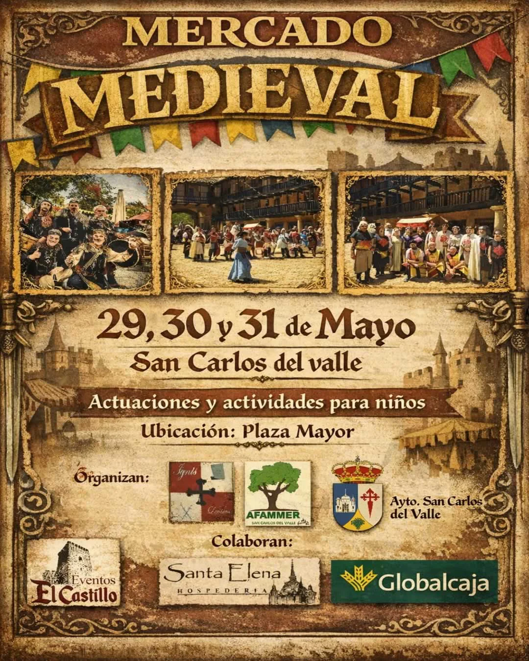 Mercado Medieval en San Carlos del Valle (Ciudad Real) 2026