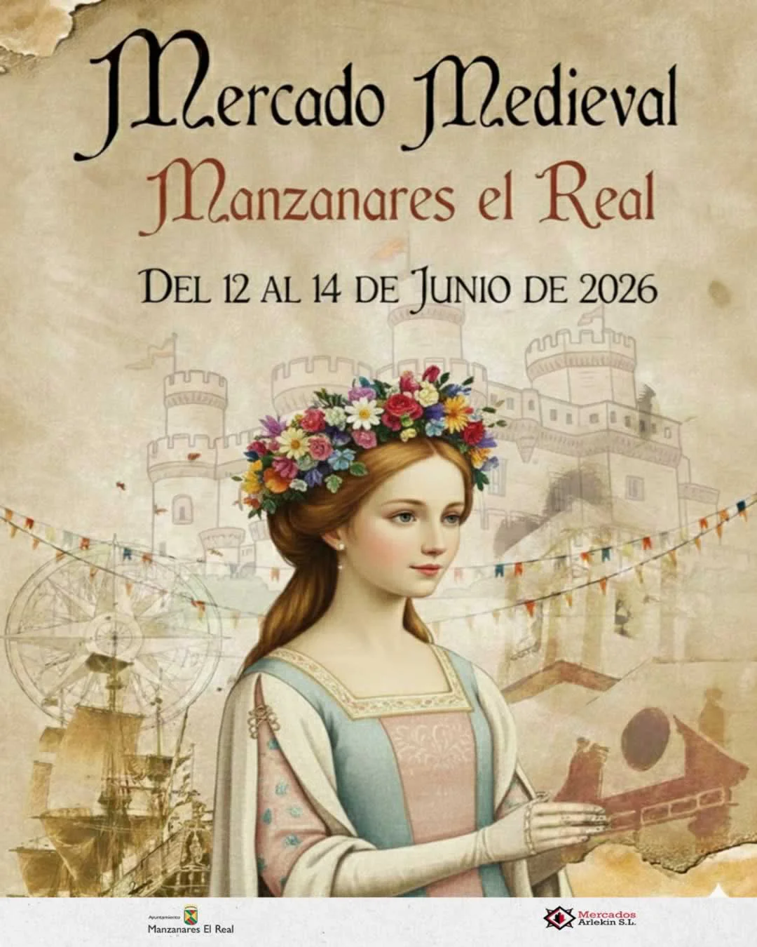 Mercado Medieval en Manzanares El Real (Madrid) 12 al 14 de Junio del 2026