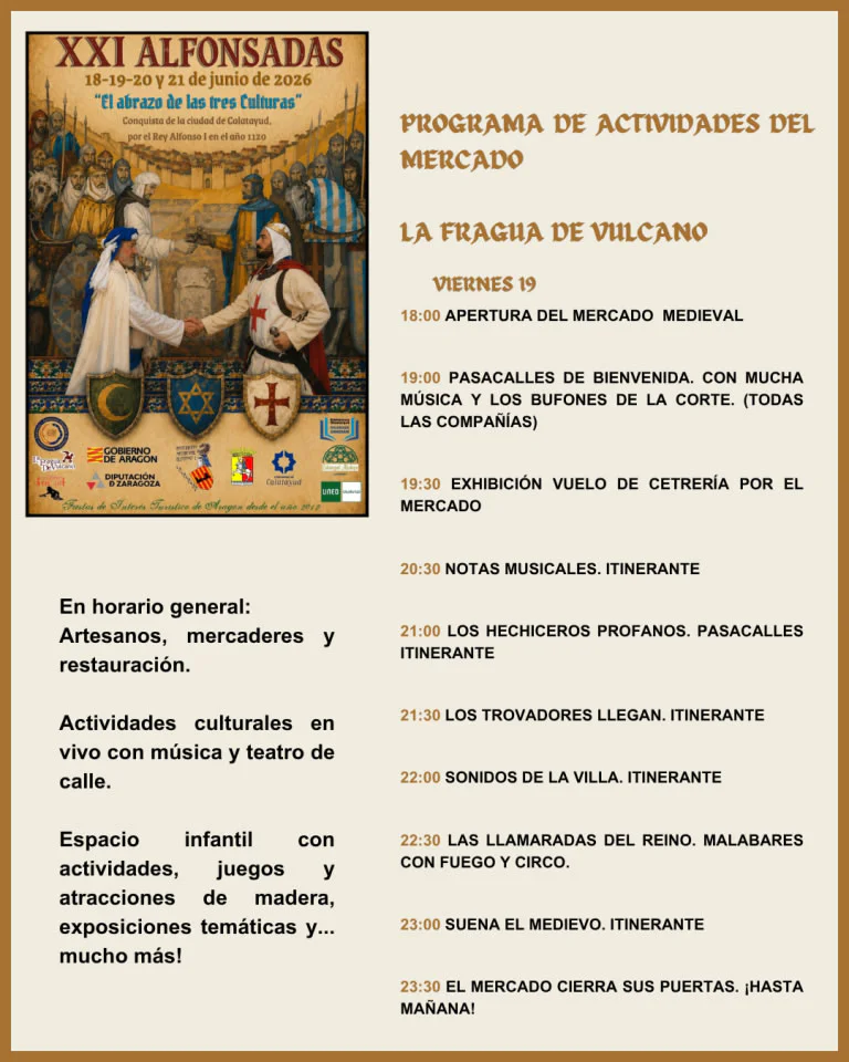 Mercado Medieval de Las Alfonsadas 2026 en Calatayud (Zaragoza)