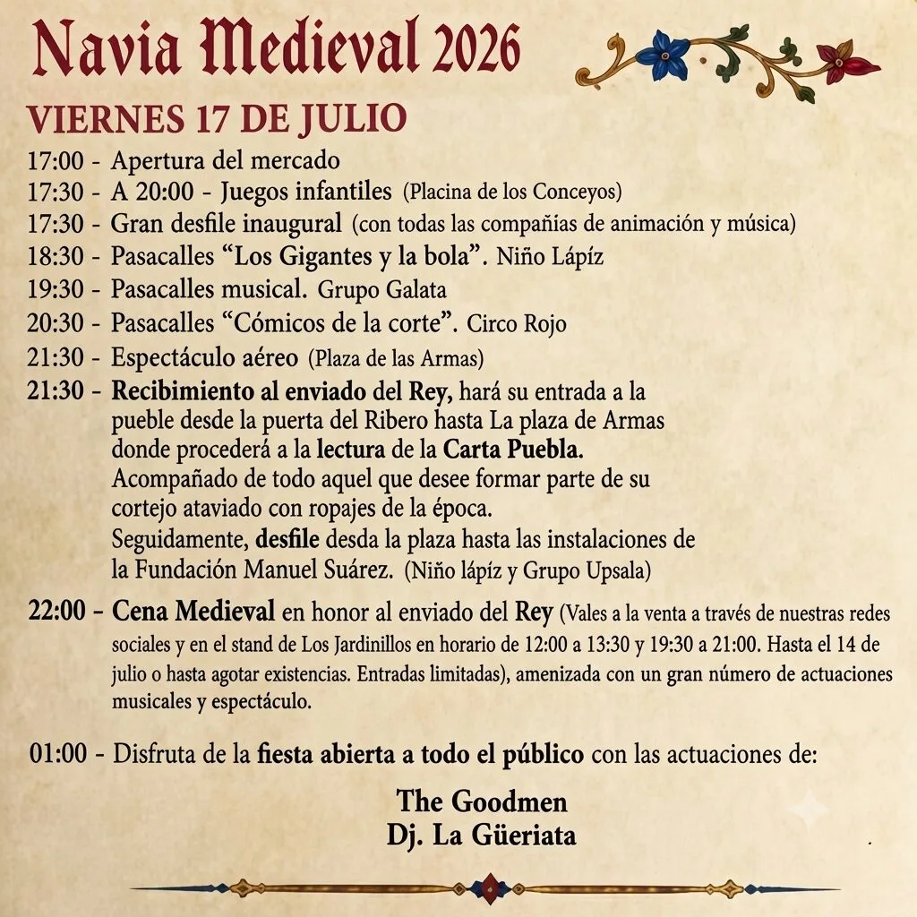 Mercado medieval de Navia 2026 (Asturias)