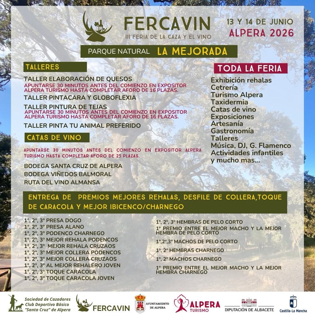 FERCAVIN en Alpera 2026 (Albacete)