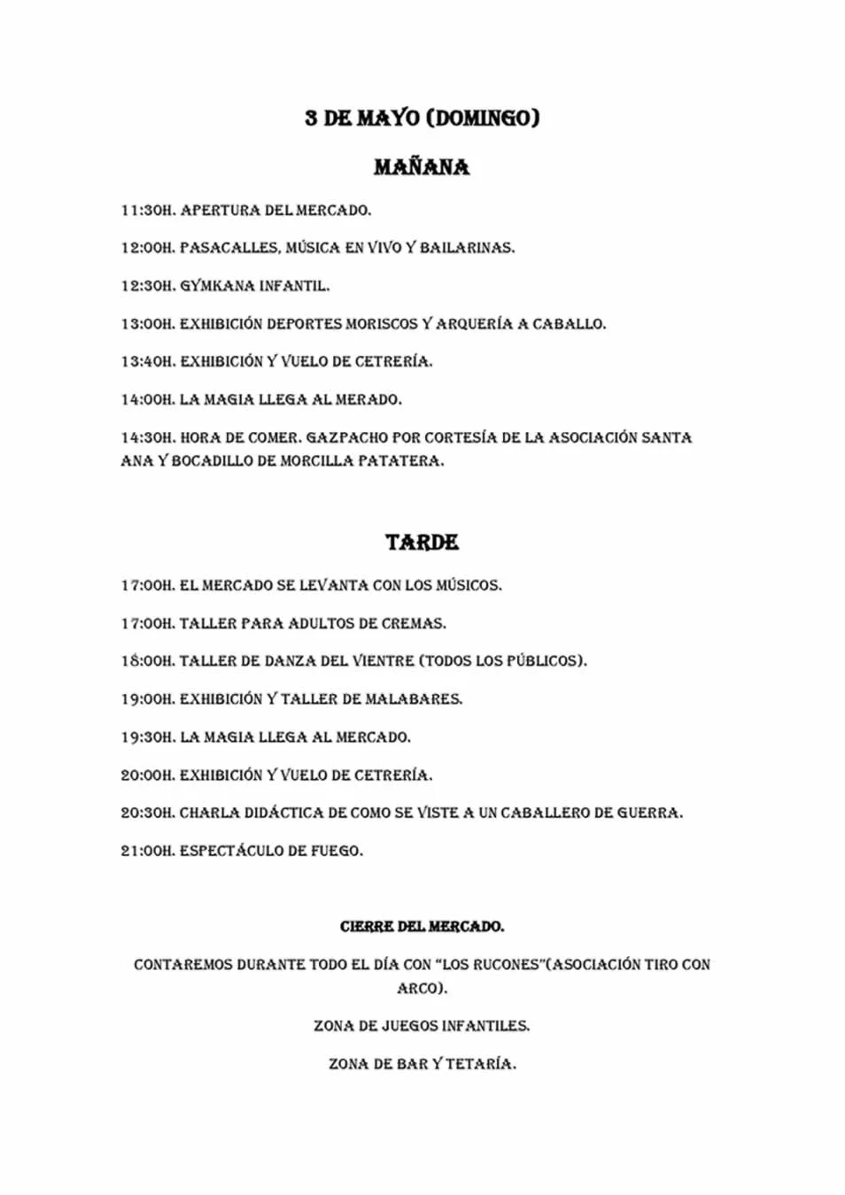 Mercado Morisco en Cañamero 2026 (Cáceres)