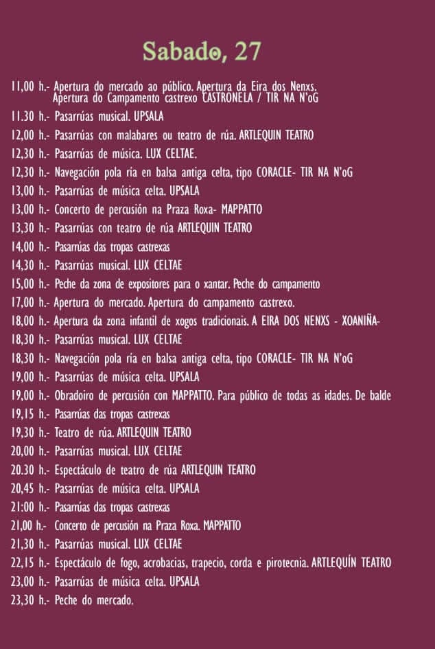 CEDEIRA CASTREXA – Feira Celta de Cedeira 2026 (La Coruña)