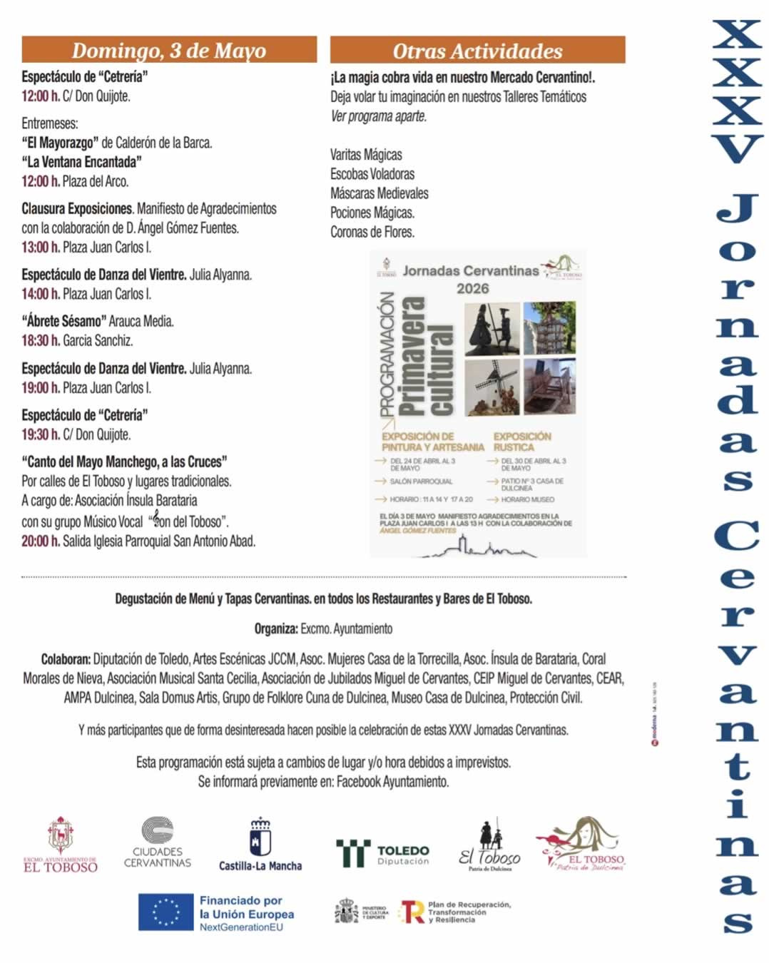 Mercado Cervantino en El Toboso 2026 (Toledo)