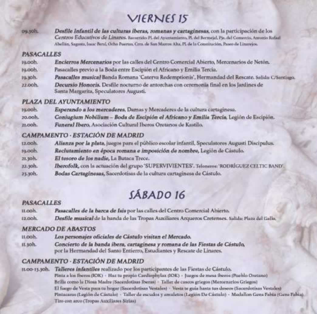 XIII Fiestas ibero romanas de Cástulo
