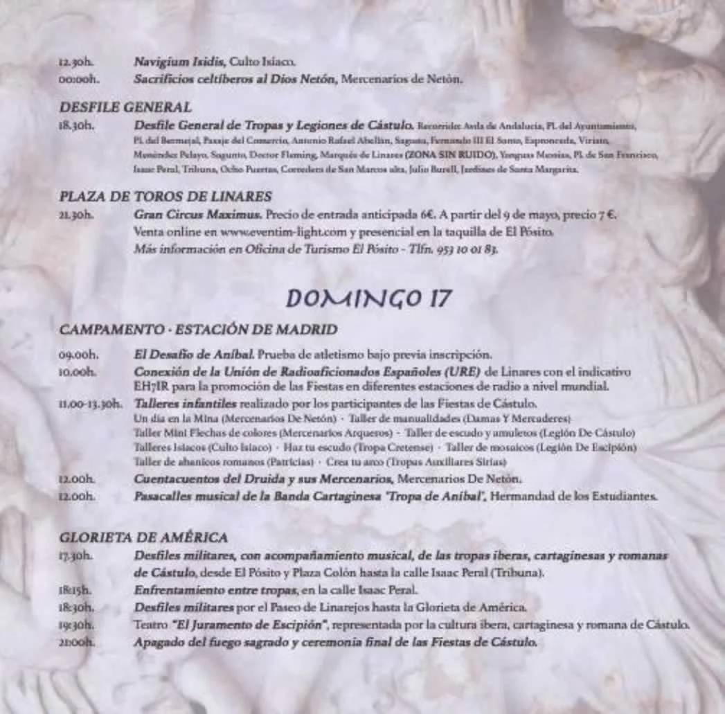 XIII Fiestas ibero romanas de Cástulo