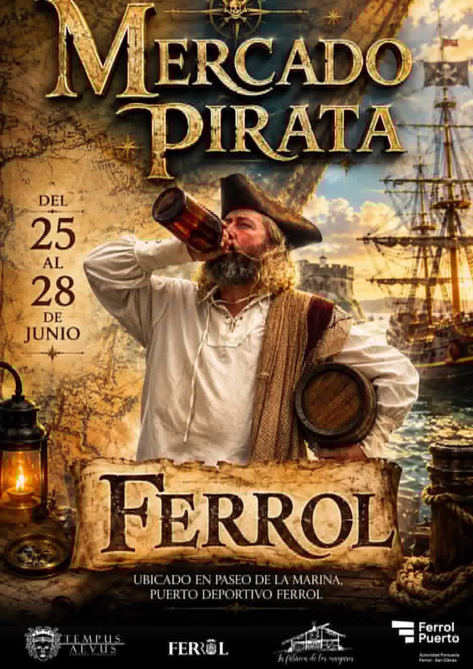Mercado Pirata en Ferrol 2026 (La Coruña)