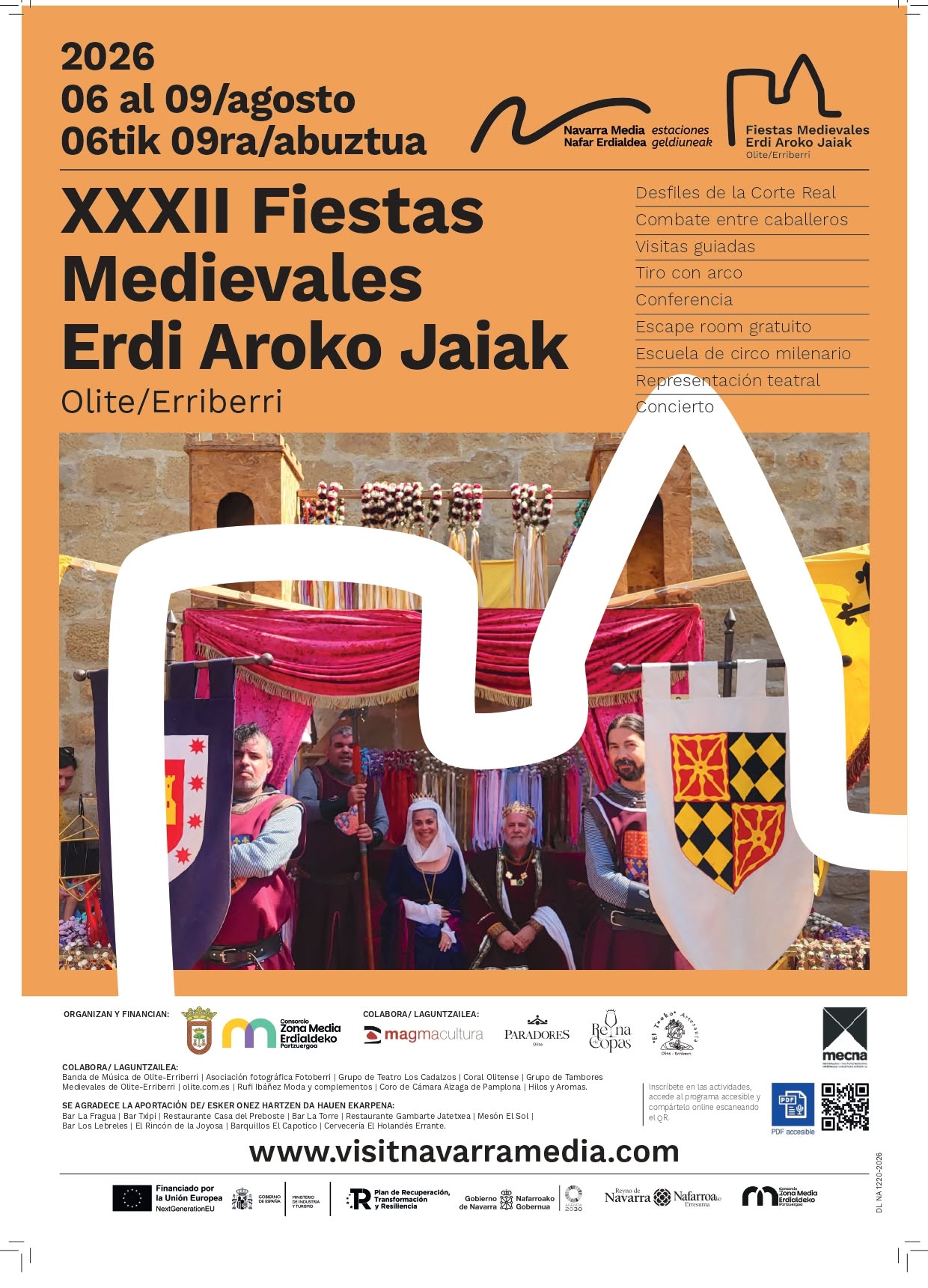 XXXII Fiestas Medievales de Olite (Navarra) 2026