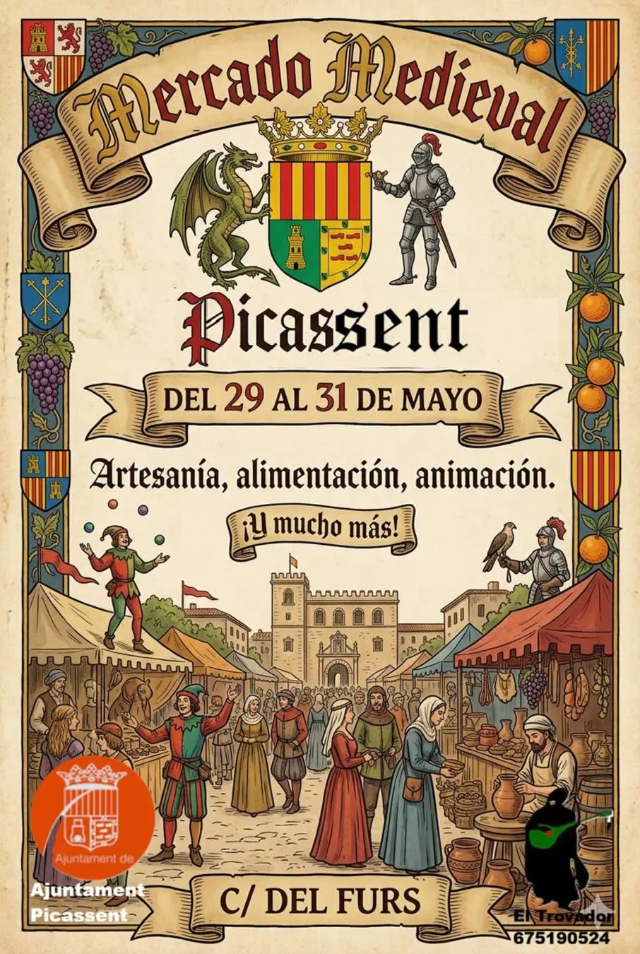 Mercado Medieval en Picassent (Valencia) 2026