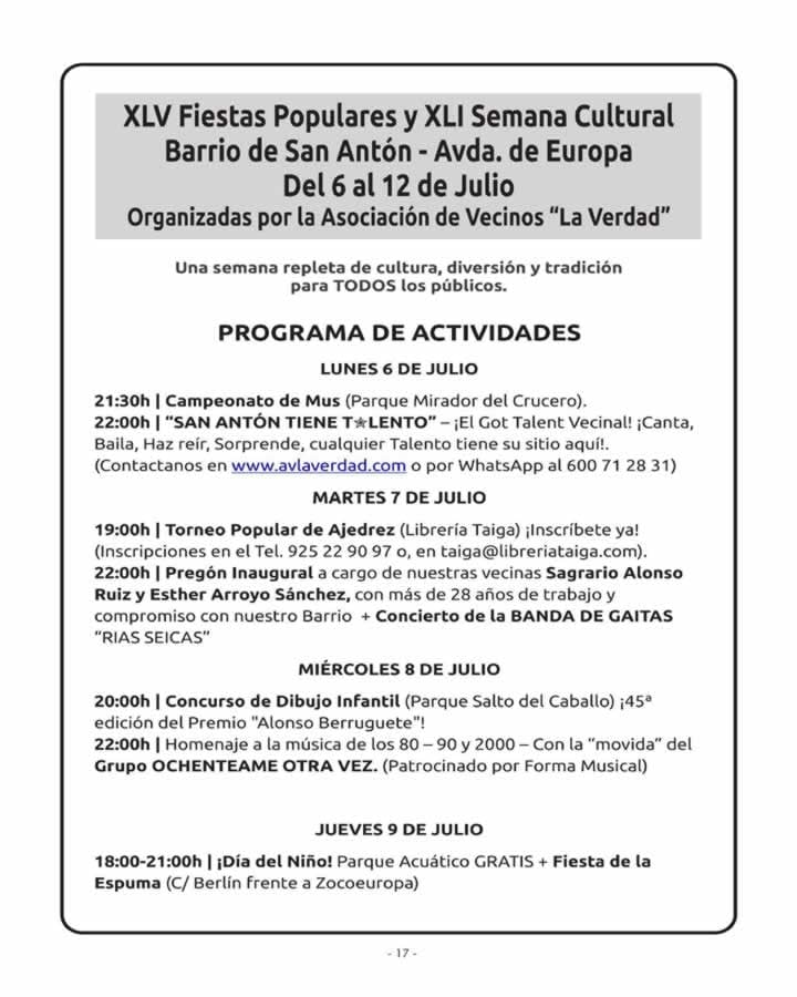 Mercado Nocturno en San Antón de Toledo 2026