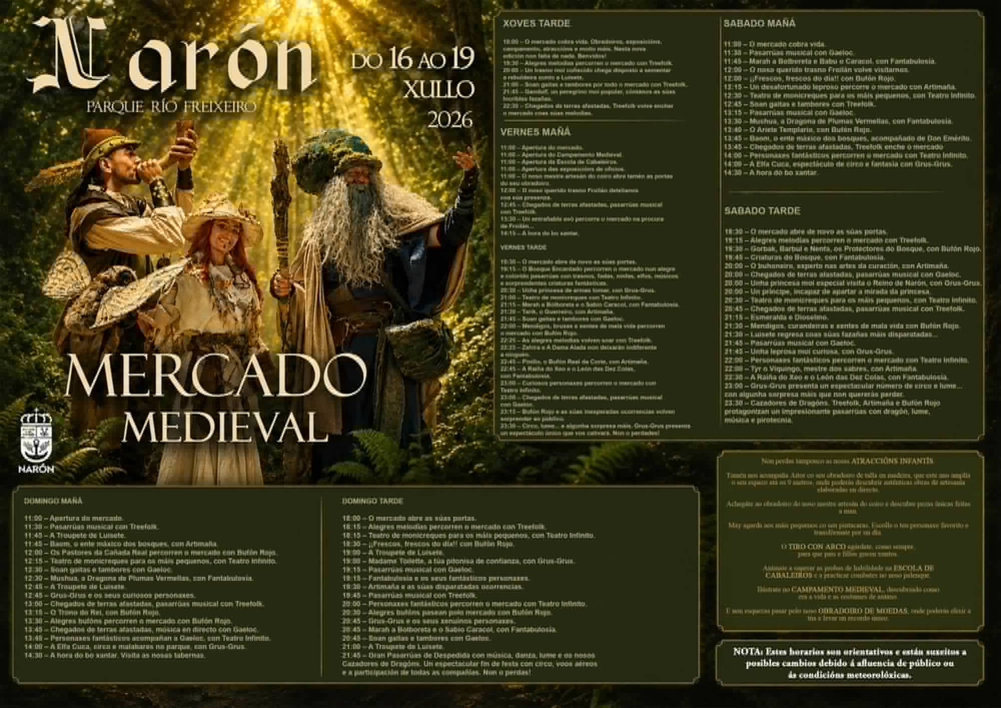 Mercado Medieval en Narón 2026 (La Coruña)