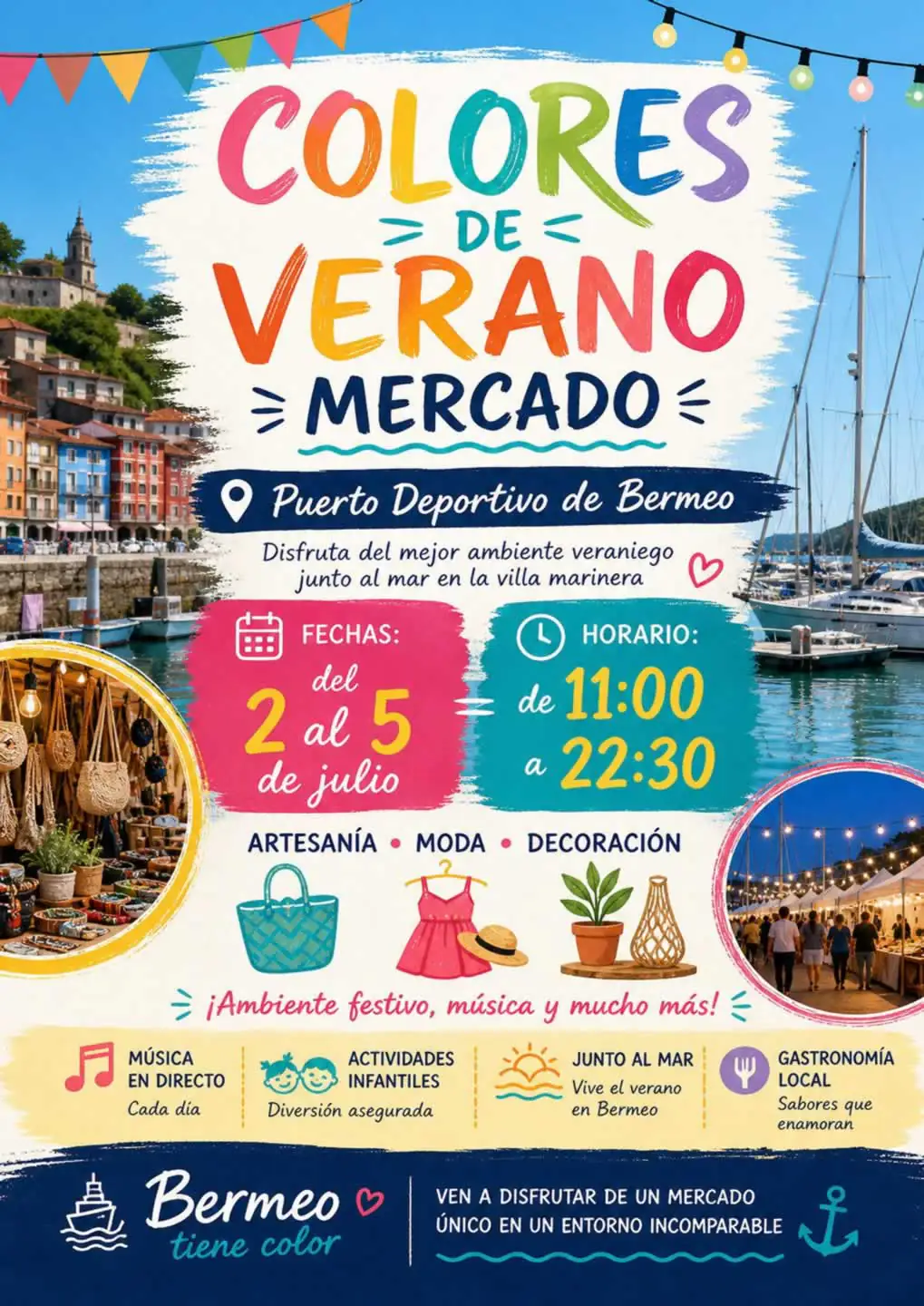 Mercado colores de verano de Bermeo 2026 (Vizcaya)