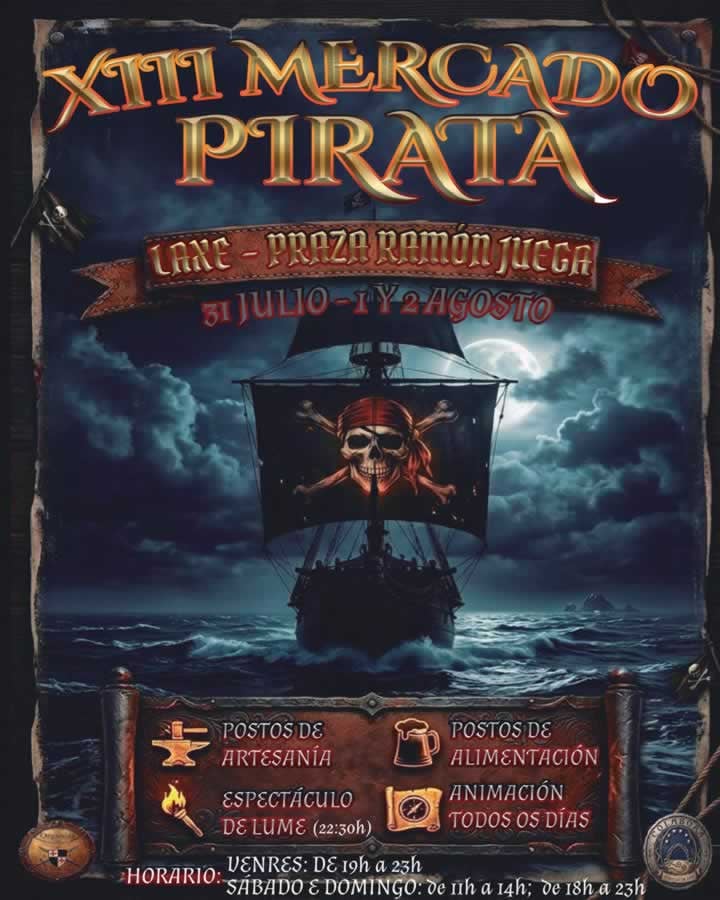 XIII Mercado Pirata de Laxe (A Coruña) 2026