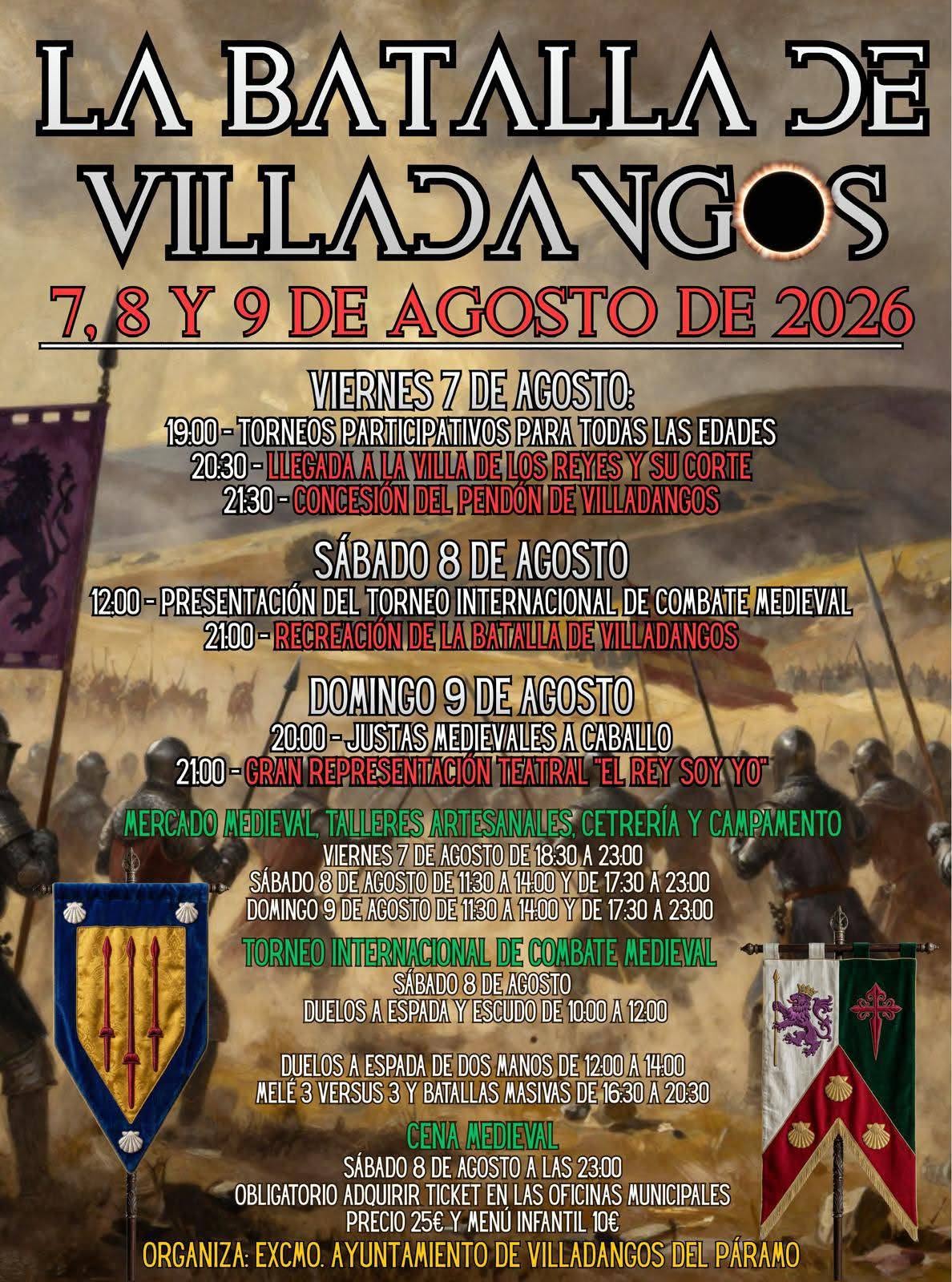 Mercado medieval La Batalla de Villadangos del Páramo (León) 2026