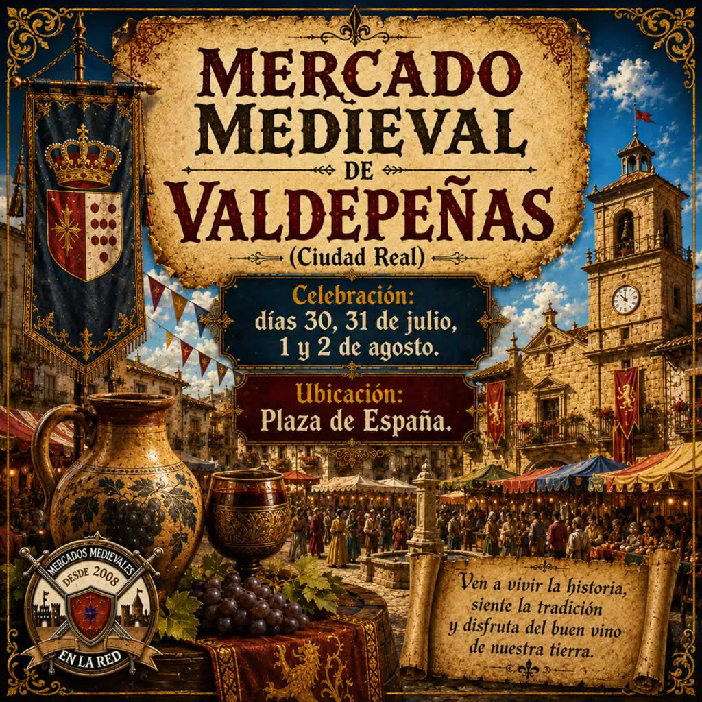 Mercado Medieval de Valdepeñas 2026 (Ciudad Real)