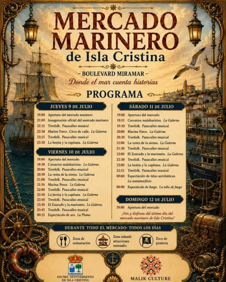 Mercado Marinero en Isla Cristina (Huelva) 2026