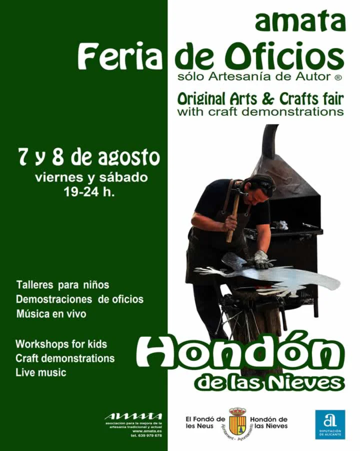 XI Feria de Oficios de Hondón de las Nieves (Alicante) 2026