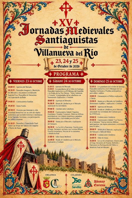 XV Mercado Medieval de la Orden de Malta en Villanueva del Río y Minas 2026