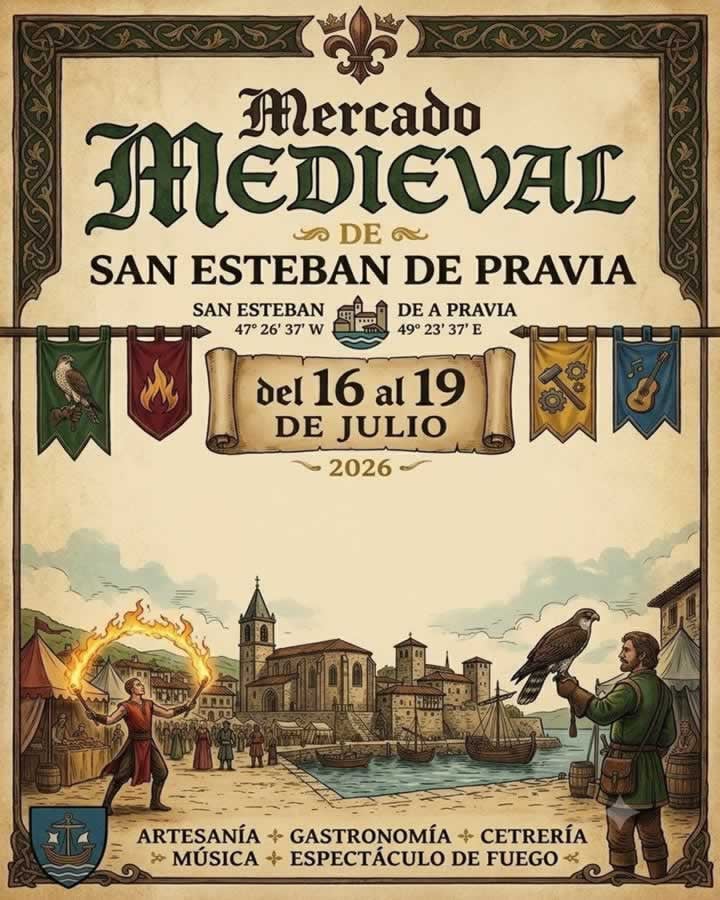 Mercado Medieval de San Esteban de Pravia 2026 (Asturias)