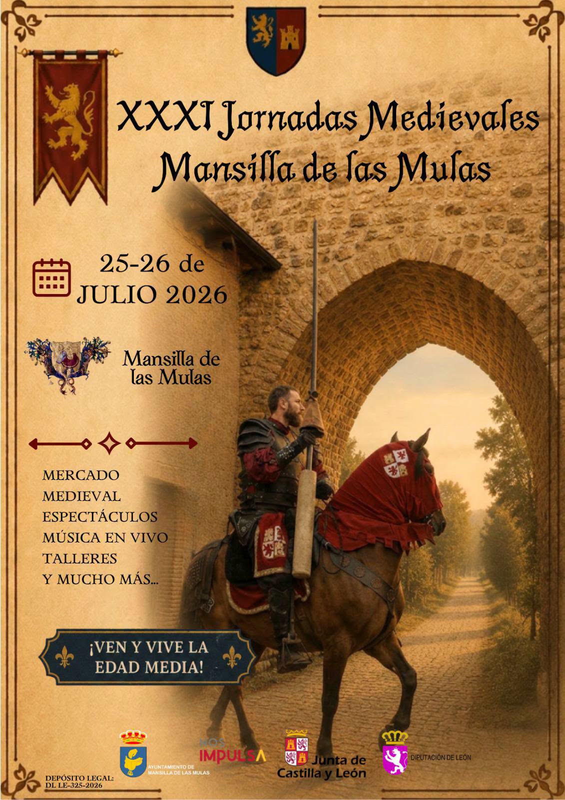 Mercado Medieval de Mansilla de las Mulas (León) 2026