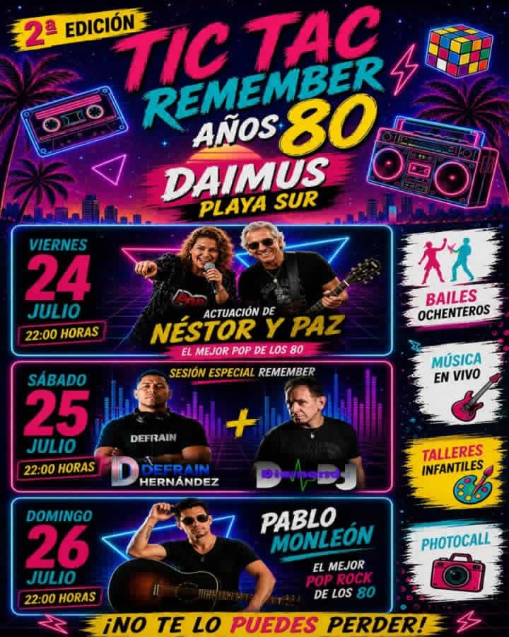 Feria Remember Años 80 en Daimús 2026 (Valencia)