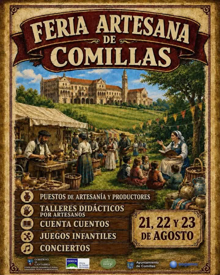 Feria de Artesana de Comillas 2026 (Cantabria)