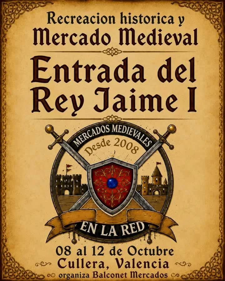 Mercado Medieval Entrada del Rey Jaime I en Cullera 2026