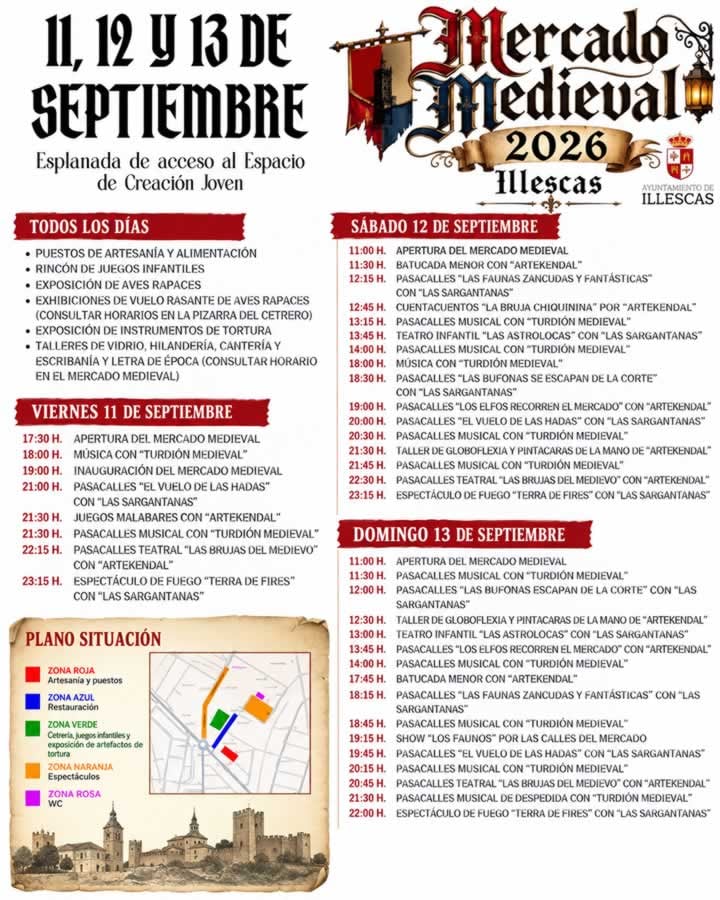 Mercado medieval de Illescas 2026 (Toledo)