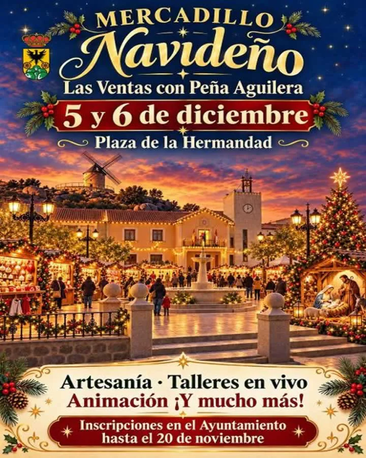 Mercadillo Navideño de Las Ventas con Peña Aguilera 2026 (Toledo)