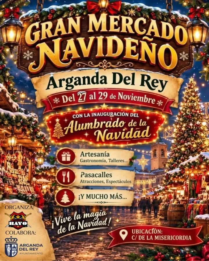Mercado Navideño de Arganda del Rey 2026 Madrid