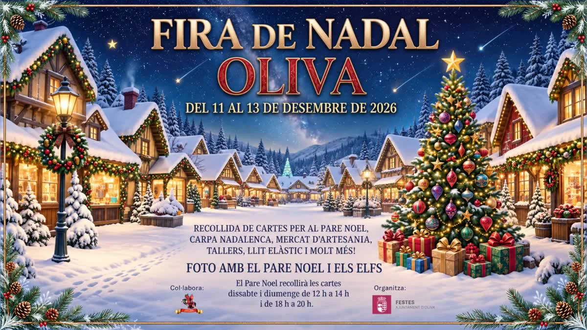 Fira de Nadal d’Oliva 2026 Valencia
