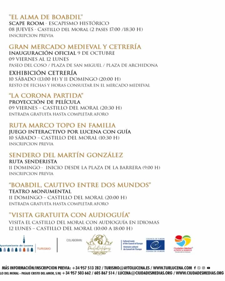 MERCADO MEDIEVAL DE LUCENA 2026 (Córdoba)